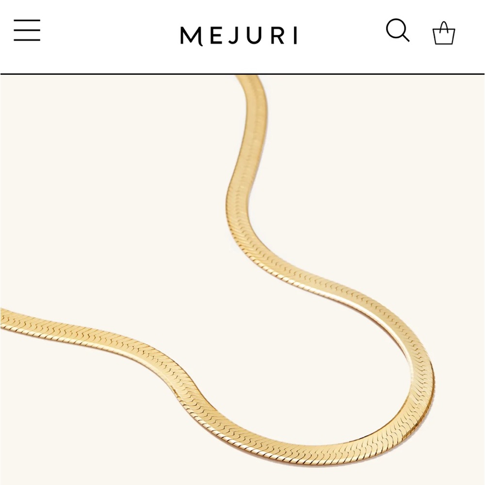 Bold Herringbone Chain Necklace
